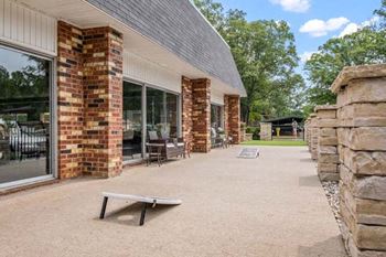 Outdoor lounge area